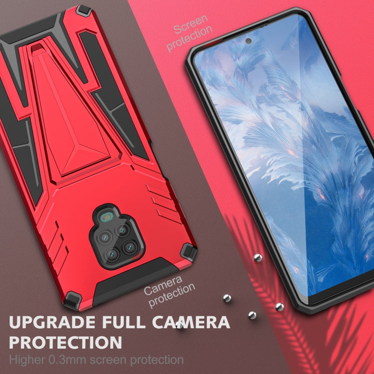 For Xiaomi Redmi Note 9 Pro Super V Armor PC + TPU Shockproof Case with Invisible Holder