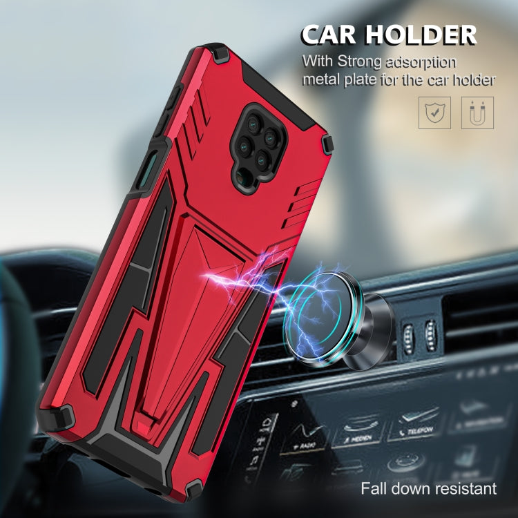 For Xiaomi Redmi Note 9 Pro Super V Armor PC + TPU Shockproof Case with Invisible Holder