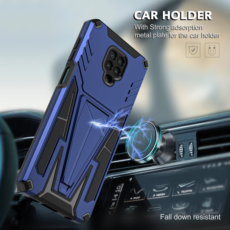 For Xiaomi Redmi Note 9 Pro Super V Armor PC + TPU Shockproof Case with Invisible Holder