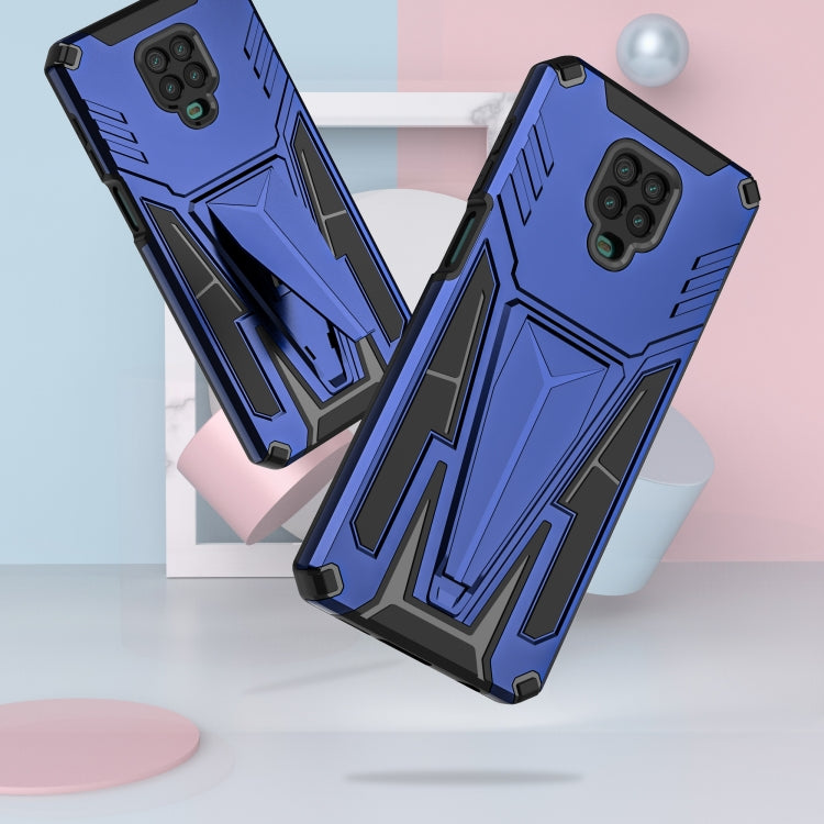 For Xiaomi Redmi Note 9 Pro Super V Armor PC + TPU Shockproof Case with Invisible Holder