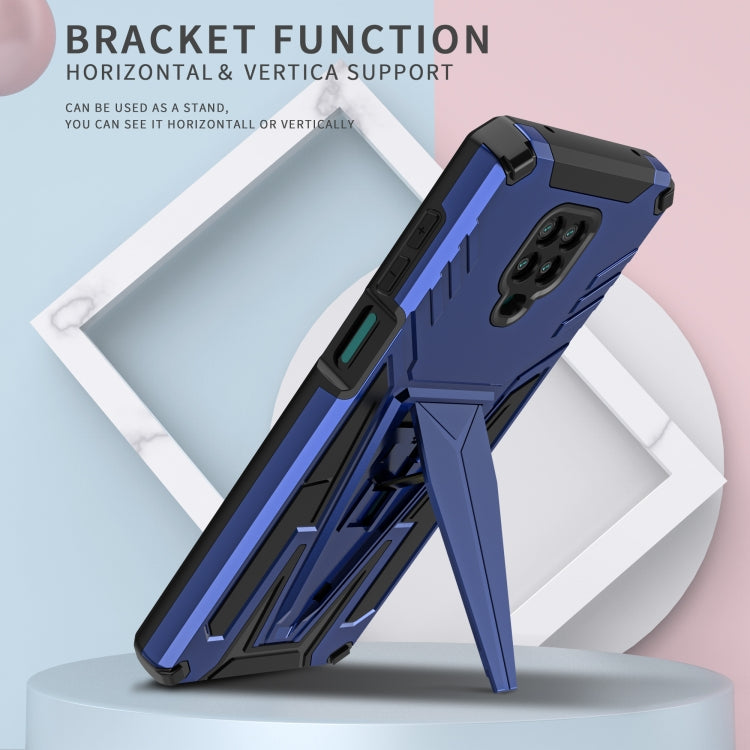 For Xiaomi Redmi Note 9 Pro Super V Armor PC + TPU Shockproof Case with Invisible Holder