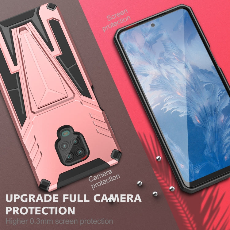 For Xiaomi Redmi Note 9 Pro Super V Armor PC + TPU Shockproof Case with Invisible Holder