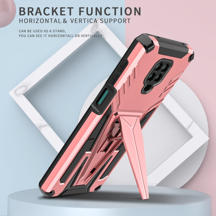 For Xiaomi Redmi Note 9 Pro Super V Armor PC + TPU Shockproof Case with Invisible Holder