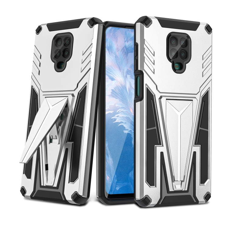 For Xiaomi Redmi Note 9 Pro Super V Armor PC + TPU Shockproof Case with Invisible Holder