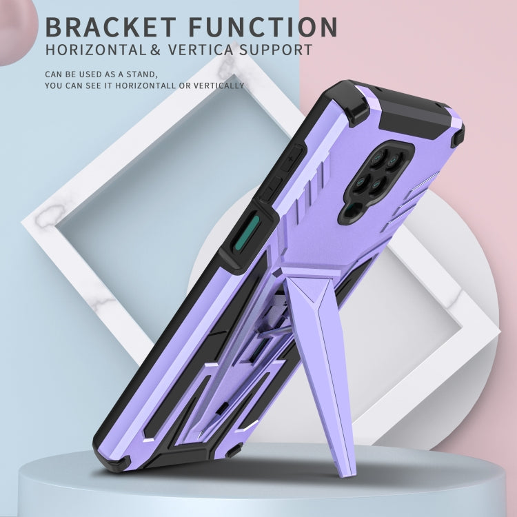 For Xiaomi Redmi Note 9 Pro Super V Armor PC + TPU Shockproof Case with Invisible Holder