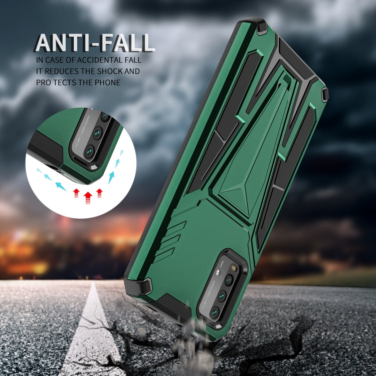 For Xiaomi Redmi Note 9 4G Super V Armor PC + TPU Shockproof Case with Invisible Holder