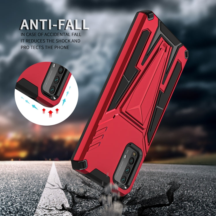 For Xiaomi Redmi Note 9 4G Super V Armor PC + TPU Shockproof Case with Invisible Holder