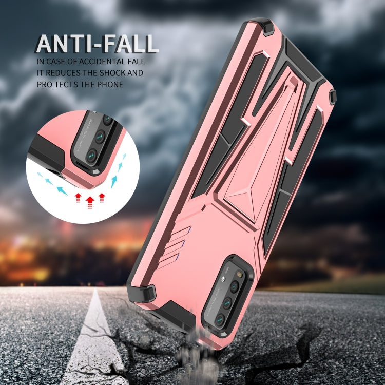 For Xiaomi Redmi Note 9 4G Super V Armor PC + TPU Shockproof Case with Invisible Holder