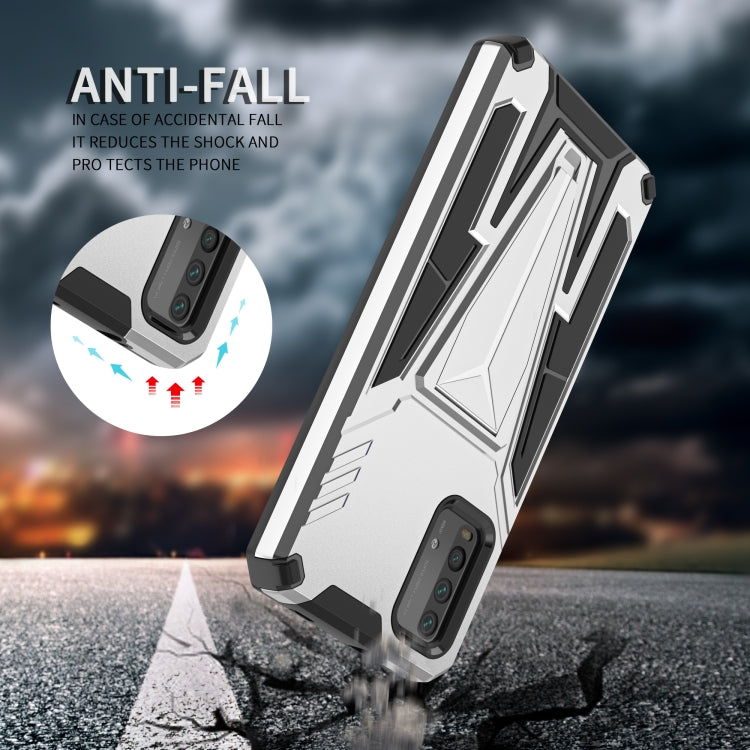 For Xiaomi Redmi Note 9 4G Super V Armor PC + TPU Shockproof Case with Invisible Holder