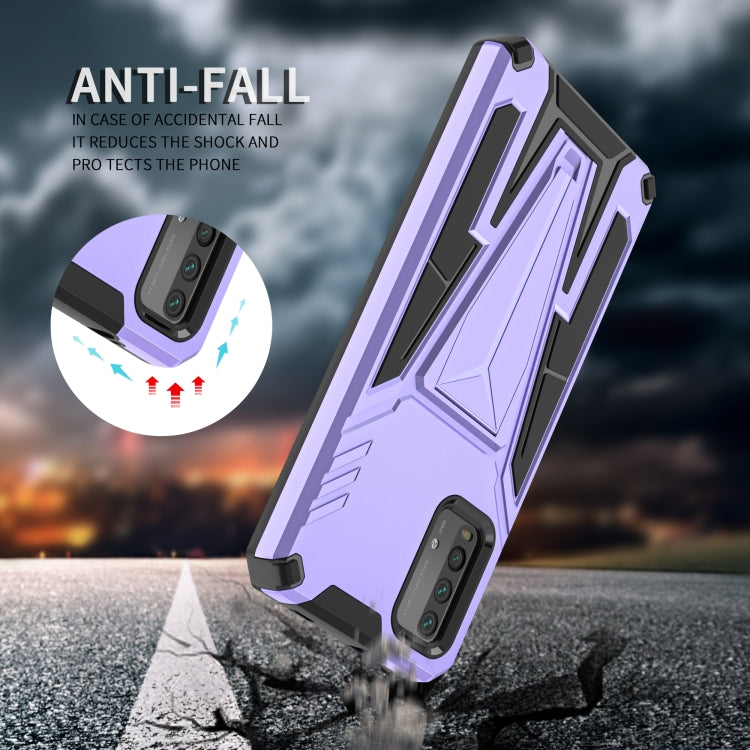 For Xiaomi Redmi Note 9 4G Super V Armor PC + TPU Shockproof Case with Invisible Holder