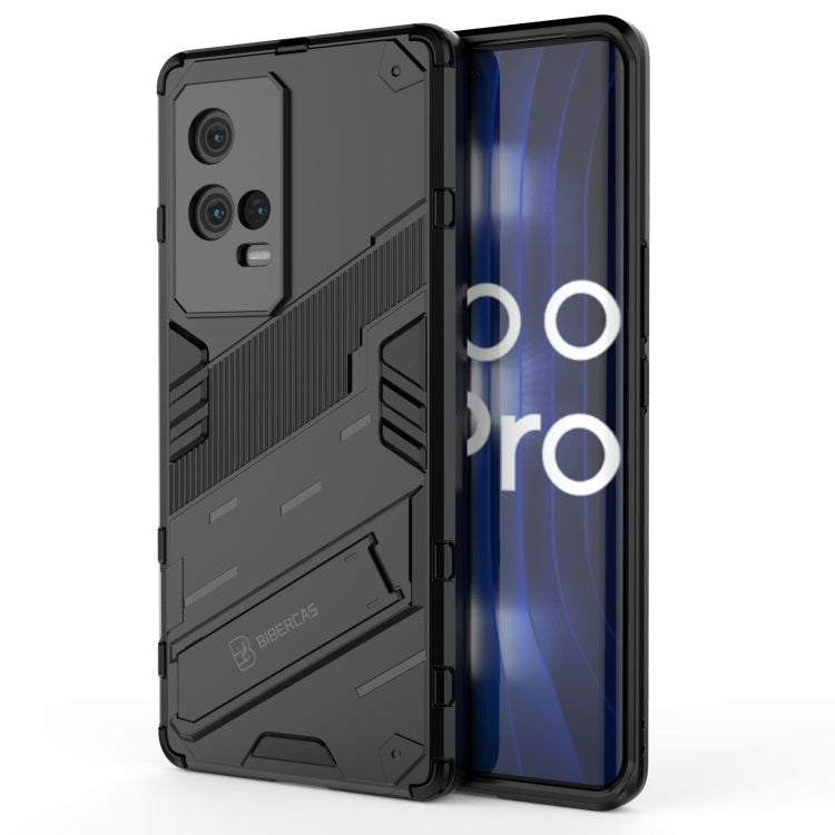 For vivo iQOO 8 Pro Punk Armor 2 in 1 PC + TPU Shockproof Case with Invisible Holder