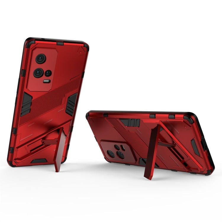 For vivo iQOO 8 Pro Punk Armor 2 in 1 PC + TPU Shockproof Case with Invisible Holder