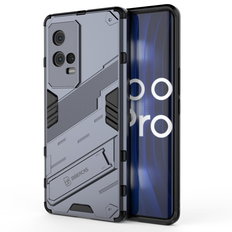 For vivo iQOO 8 Pro Punk Armor 2 in 1 PC + TPU Shockproof Case with Invisible Holder