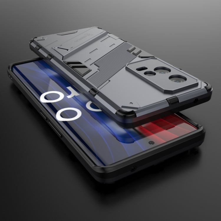 For vivo iQOO 8 Pro Punk Armor 2 in 1 PC + TPU Shockproof Case with Invisible Holder