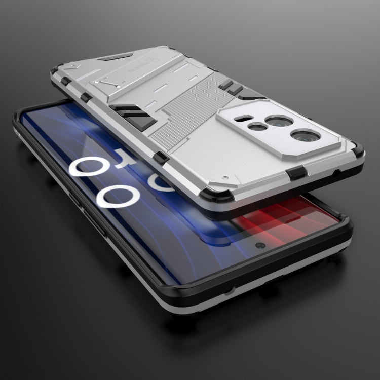 For vivo iQOO 8 Pro Punk Armor 2 in 1 PC + TPU Shockproof Case with Invisible Holder