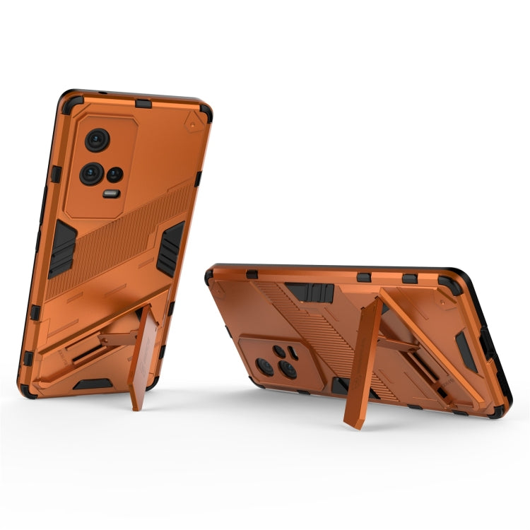 For vivo iQOO 8 Pro Punk Armor 2 in 1 PC + TPU Shockproof Case with Invisible Holder