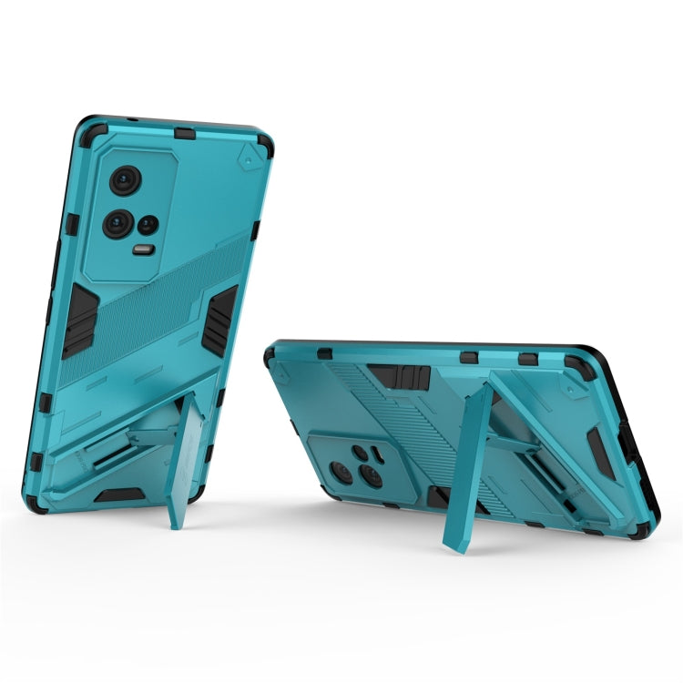 For vivo iQOO 8 Pro Punk Armor 2 in 1 PC + TPU Shockproof Case with Invisible Holder