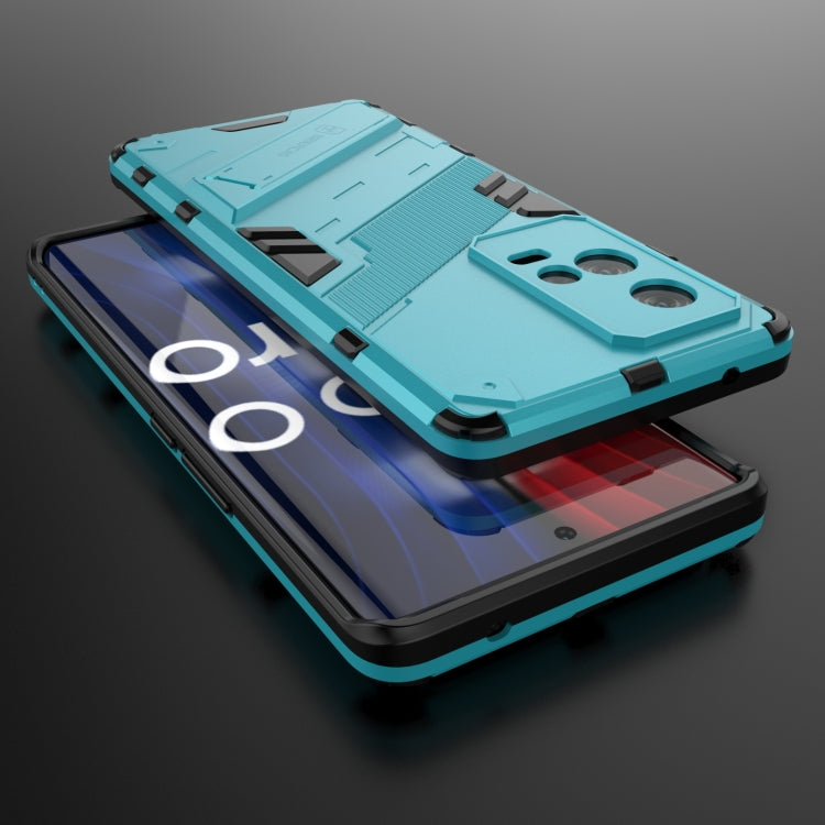 For vivo iQOO 8 Pro Punk Armor 2 in 1 PC + TPU Shockproof Case with Invisible Holder