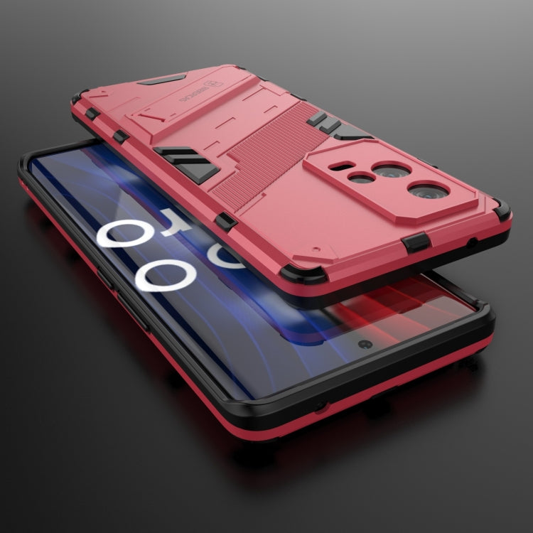 For vivo iQOO 8 Pro Punk Armor 2 in 1 PC + TPU Shockproof Case with Invisible Holder