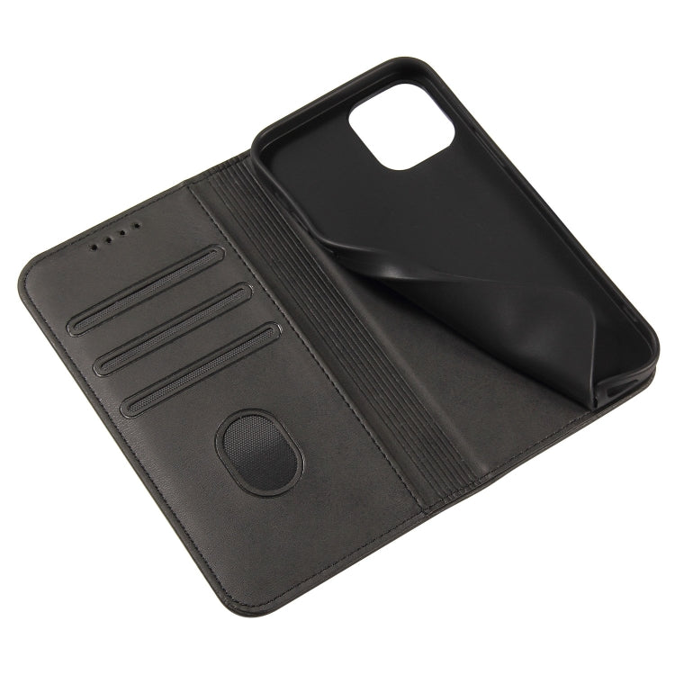 For iPhone 13 mini Calf Texture Magnetic Horizontal Flip Leather Case with Holder & Card Slots & Wallet
