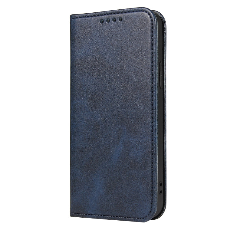 For iPhone 13 mini Calf Texture Magnetic Horizontal Flip Leather Case with Holder & Card Slots & Wallet