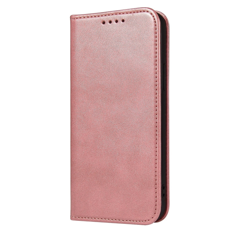 For iPhone 13 mini Calf Texture Magnetic Horizontal Flip Leather Case with Holder & Card Slots & Wallet