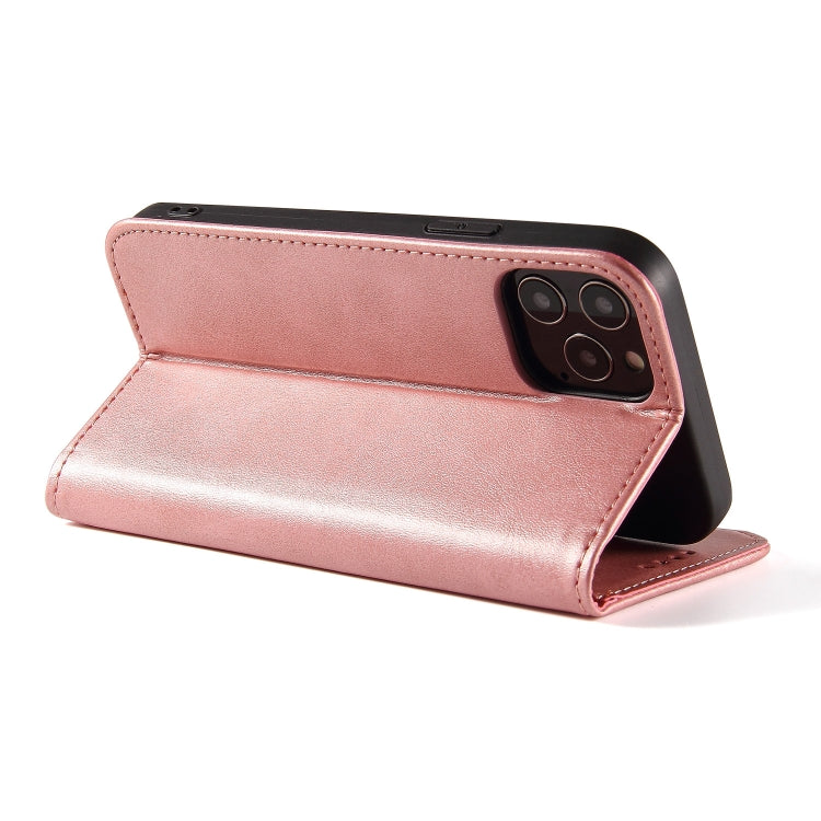 For iPhone 13 mini Calf Texture Magnetic Horizontal Flip Leather Case with Holder & Card Slots & Wallet
