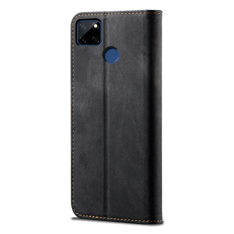 For OPPO Realme C21Y Denim Texture Casual Style Horizontal Flip Leather Case with Holder & Card Slots & Wallet