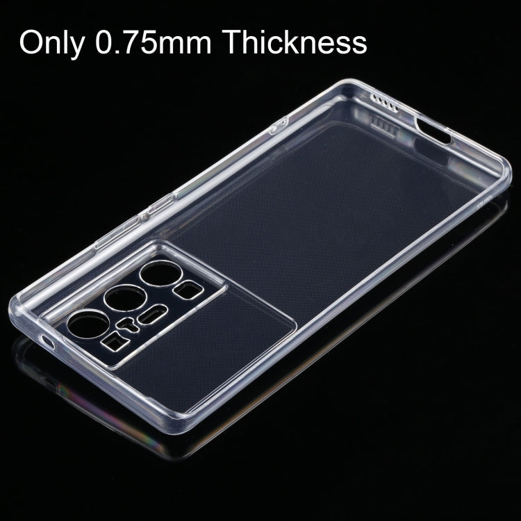 For vivo X70 Pro+ 0.75mm Ultra-thin Transparent TPU Soft Protective Case