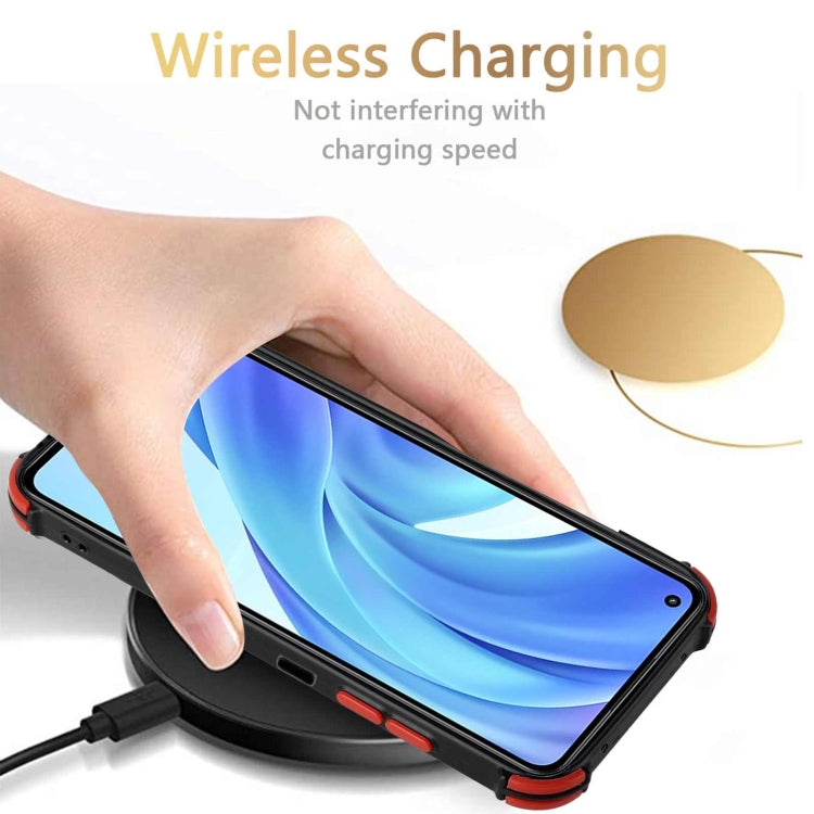 For Xiaomi Mi 11 Lite Dream PU + TPU Four-corner Shockproof Back Cover Case with Card Slots & Holder