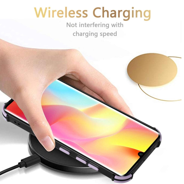 For Xiaomi Mi Note 10 Lite Dream PU + TPU Four-corner Shockproof Back Cover Case with Card Slots & Holder