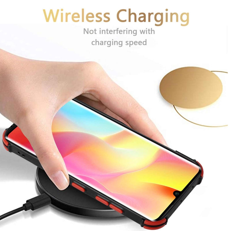 For Xiaomi Mi Note 10 Lite Dream PU + TPU Four-corner Shockproof Back Cover Case with Card Slots & Holder