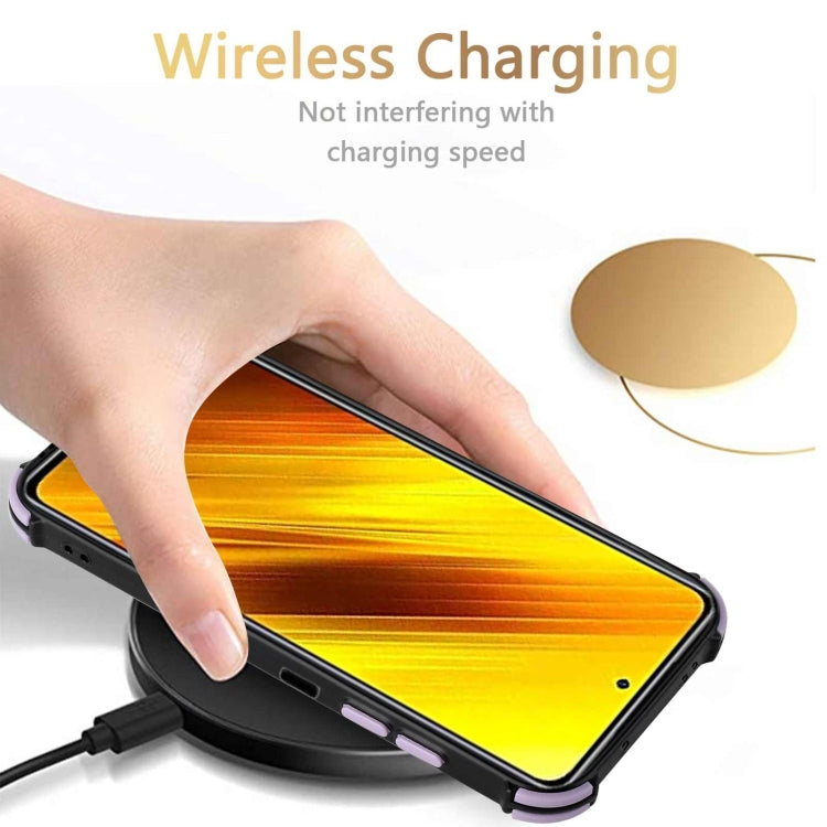 For Xiaomi Poco X3 NFC / Poco X3 / Poco X3 Pro Dream PU + TPU Four-corner Shockproof Back Cover Case with Card Slots & Holder