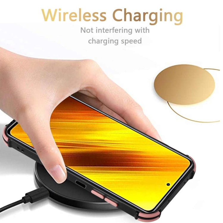 For Xiaomi Poco X3 NFC / Poco X3 / Poco X3 Pro Dream PU + TPU Four-corner Shockproof Back Cover Case with Card Slots & Holder