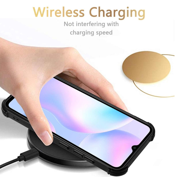 For Xiaomi Redmi 9A / Redmi 9i Dream PU + TPU Four-corner Shockproof Back Cover Case with Card Slots & Holder