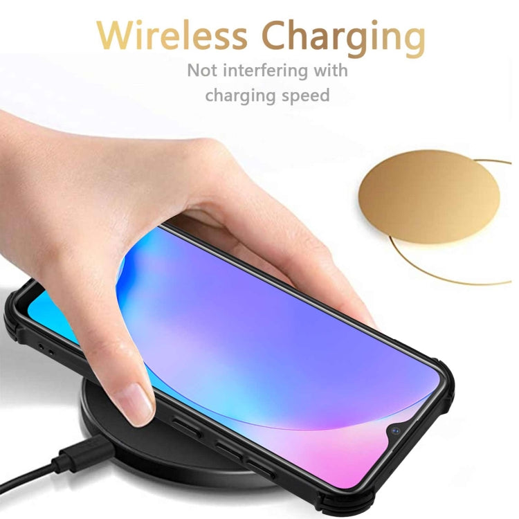 For vivo Y12i / Y11 / Y12 / Y15 / Y17 Dream PU + TPU Four-corner Shockproof Back Cover Case with Card Slots & Holder