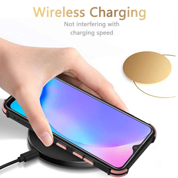 For vivo Y12i / Y11 / Y12 / Y15 / Y17 Dream PU + TPU Four-corner Shockproof Back Cover Case with Card Slots & Holder