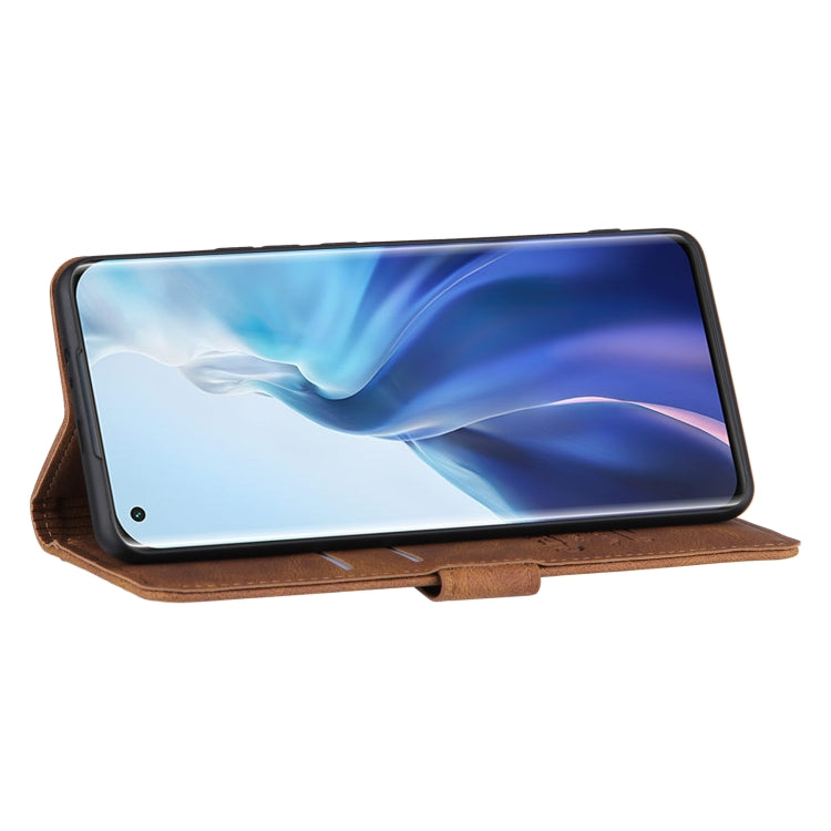 For Xiaomi Mi 11 Lite Reverse Buckle Horizontal Flip PU Leather Case with Holder & Card Slot & Wallet