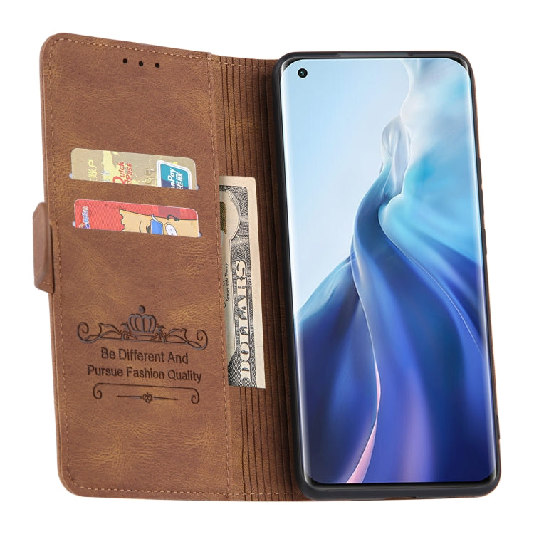 For Xiaomi Mi 11 Reverse Buckle Horizontal Flip PU Leather Case with Holder & Card Slot & Wallet