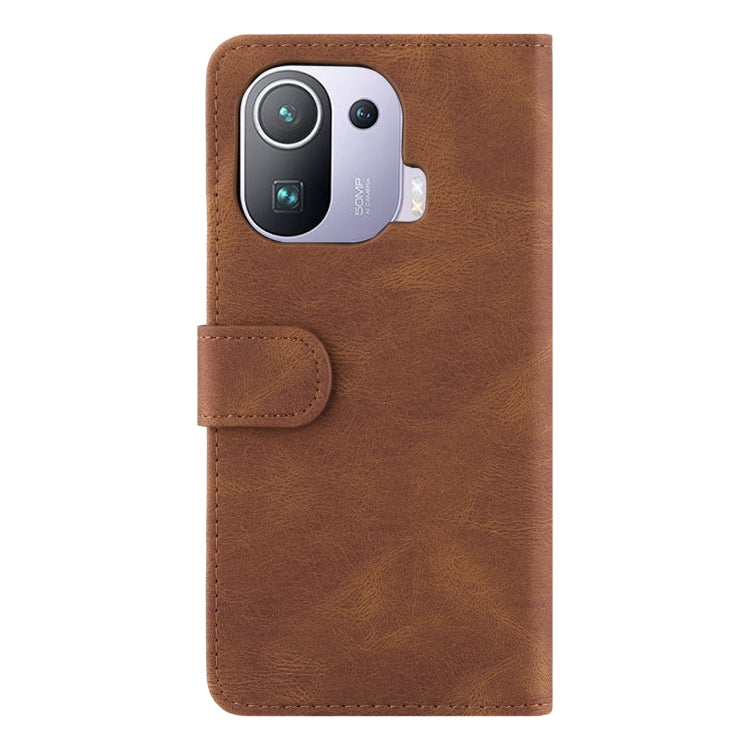 For Xiaomi Mi 11 Pro Reverse Buckle Horizontal Flip PU Leather Case with Holder & Card Slot & Wallet