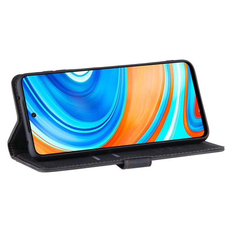 For Xiaomi Redmi Note 9 Pro Reverse Buckle Horizontal Flip PU Leather Case with Holder & Card Slot & Wallet