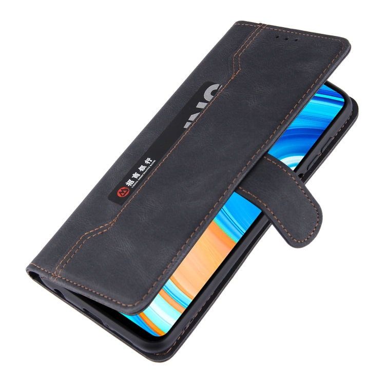 For Xiaomi Redmi Note 9 Pro Reverse Buckle Horizontal Flip PU Leather Case with Holder & Card Slot & Wallet