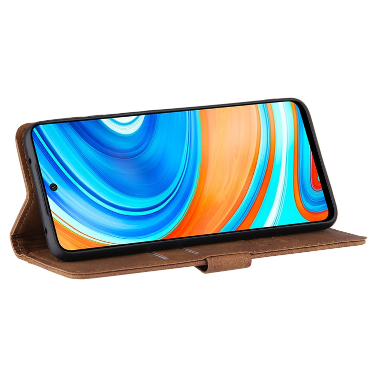 For Xiaomi Redmi Note 9 Pro Reverse Buckle Horizontal Flip PU Leather Case with Holder & Card Slot & Wallet