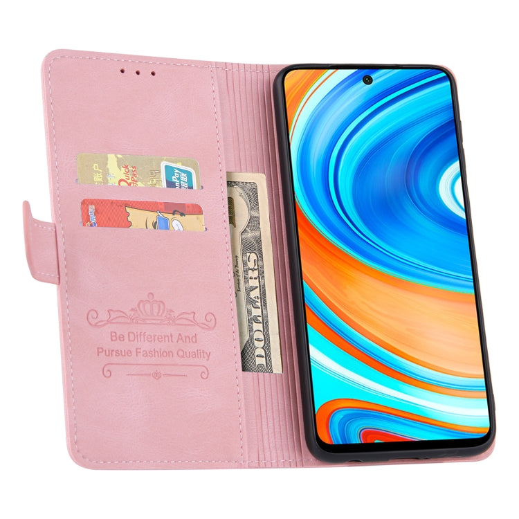 For Xiaomi Redmi Note 9 Pro Reverse Buckle Horizontal Flip PU Leather Case with Holder & Card Slot & Wallet