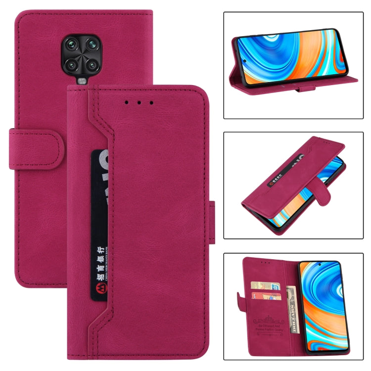 For Xiaomi Redmi Note 9 Pro Reverse Buckle Horizontal Flip PU Leather Case with Holder & Card Slot & Wallet