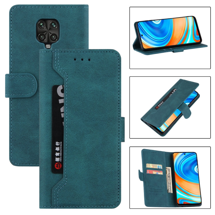 For Xiaomi Redmi Note 9 Pro Reverse Buckle Horizontal Flip PU Leather Case with Holder & Card Slot & Wallet