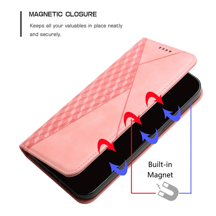 For OPPO Realme 6i / 5 Diamond Pattern Splicing Skin Feel Magnetic Horizontal Flip Leather Case with Card Slots & Holder & Wallet