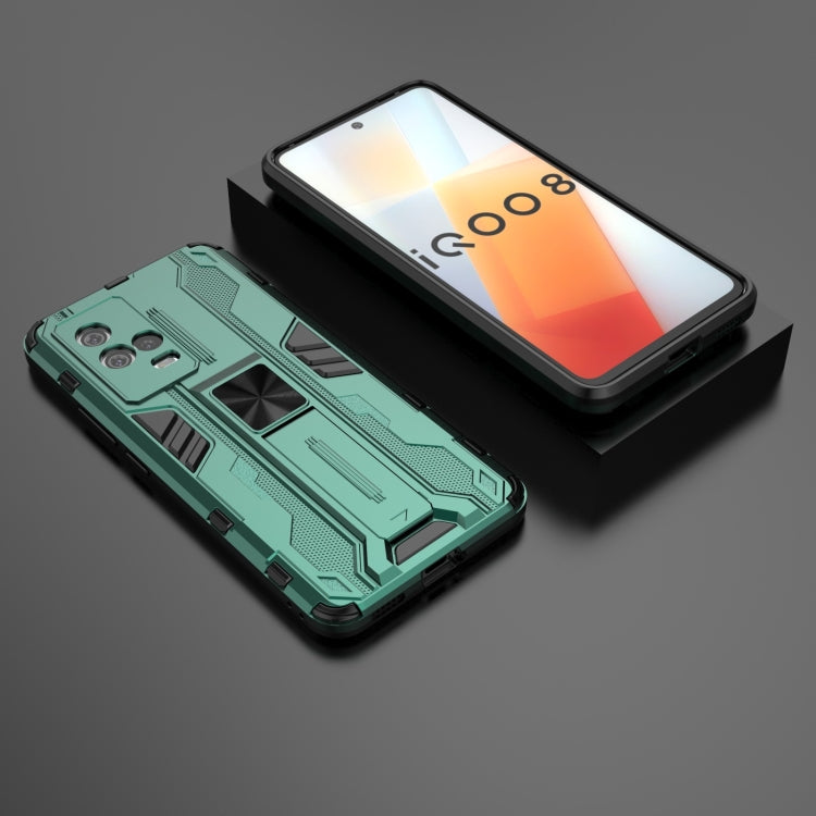 For vivo iQOO 8 Supersonic PC + TPU Shock-proof Protective Case with Holder