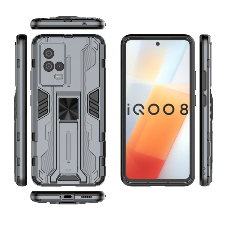 For vivo iQOO 8 Supersonic PC + TPU Shock-proof Protective Case with Holder