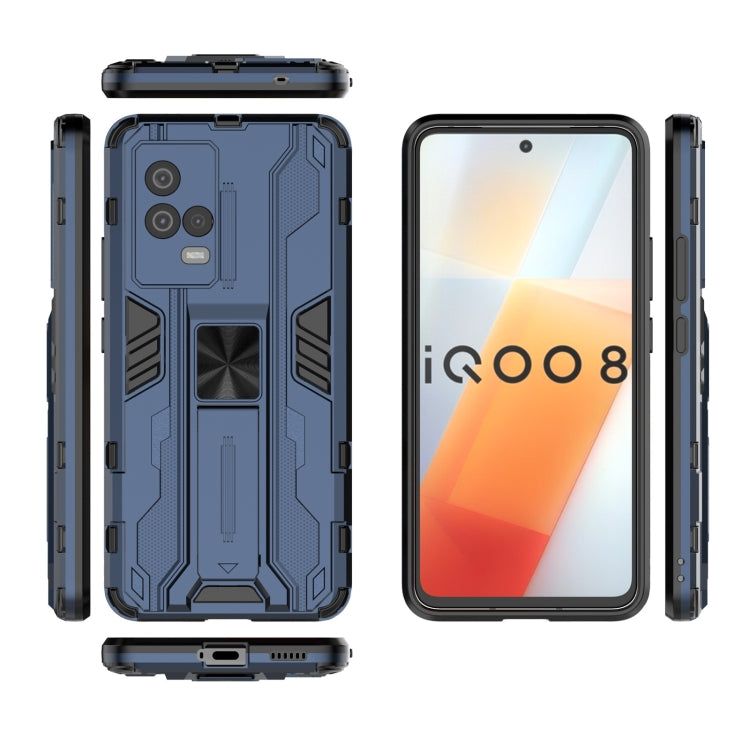 For vivo iQOO 8 Supersonic PC + TPU Shock-proof Protective Case with Holder